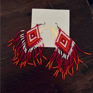 Hand beaded earrings